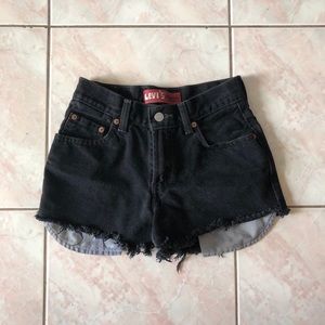 Levi high waisted jean shorts waist 24
